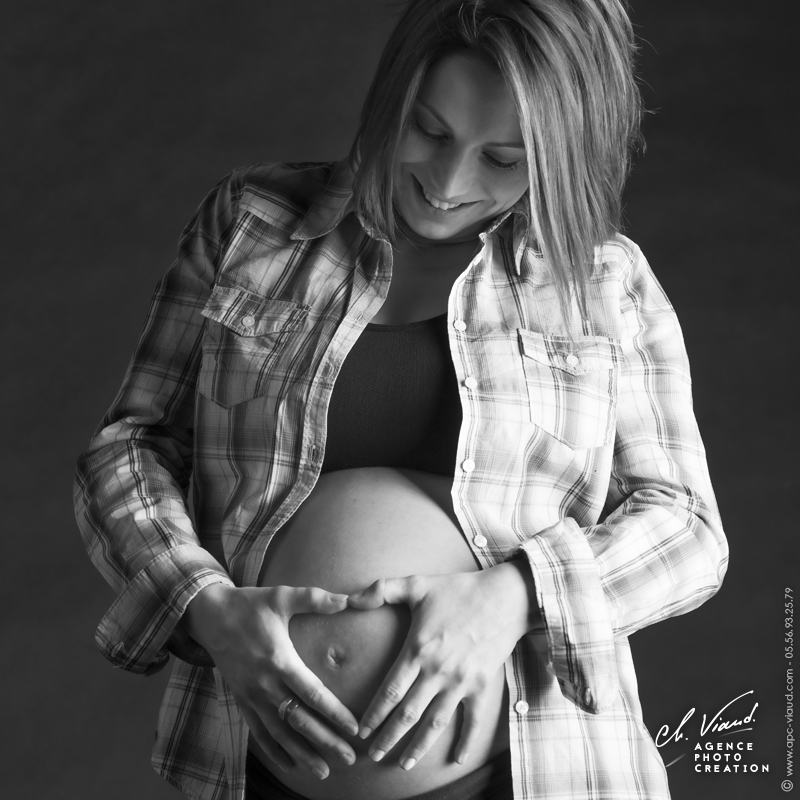 Portrait photo femme enceinte originale