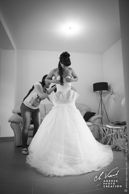 Reportage mariage, photo de la préparation de la mariée