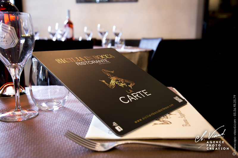 Création d'un menu pour un restaurant