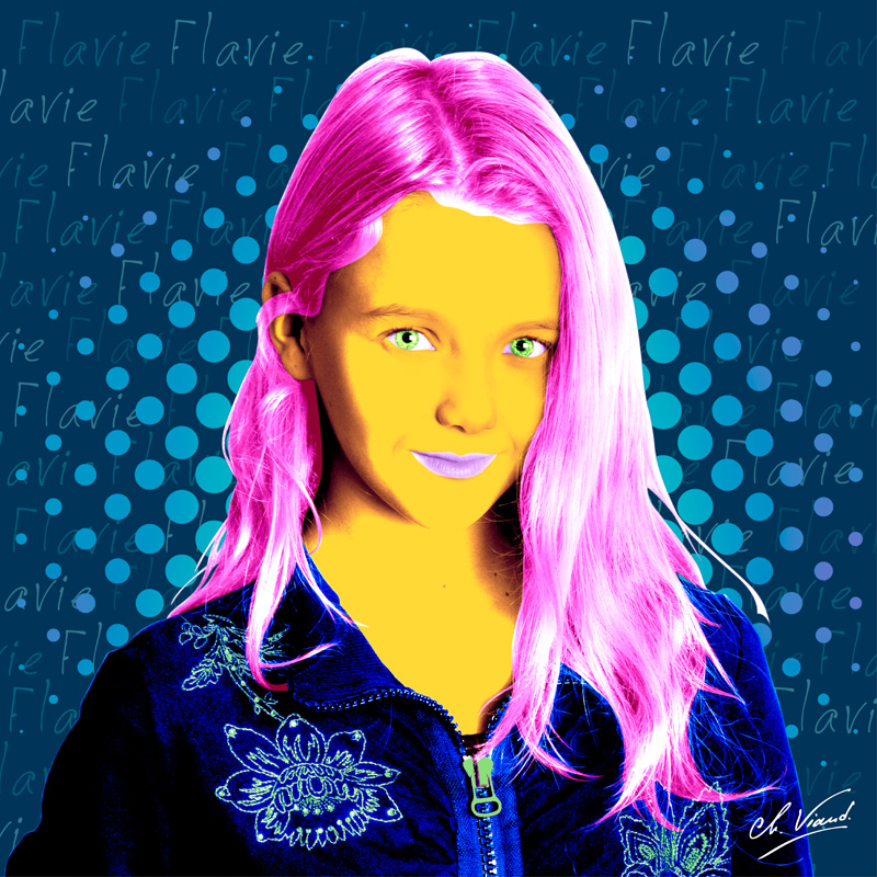 Portrait personalisé façon Andy Warhol