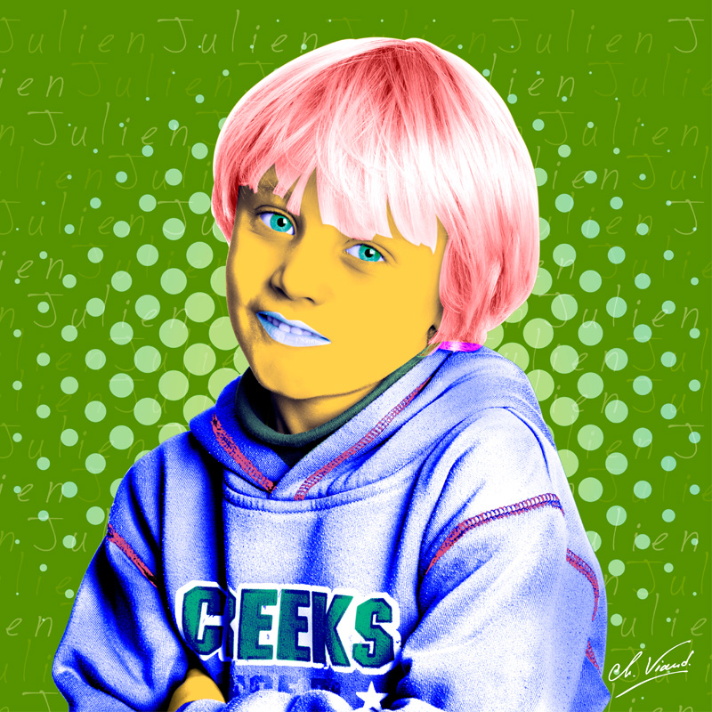 Portrait personalisé façon Andy Warhol