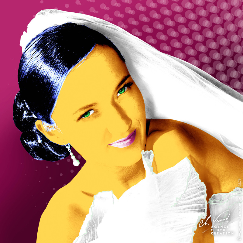 Portrait personalisé façon Andy Warhol