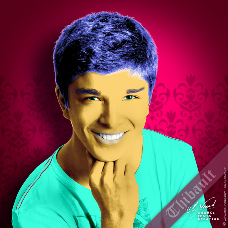 Portrait personalisé façon Andy Warhol