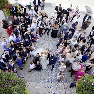Reportage mariage, photo de la sortie de la mairie