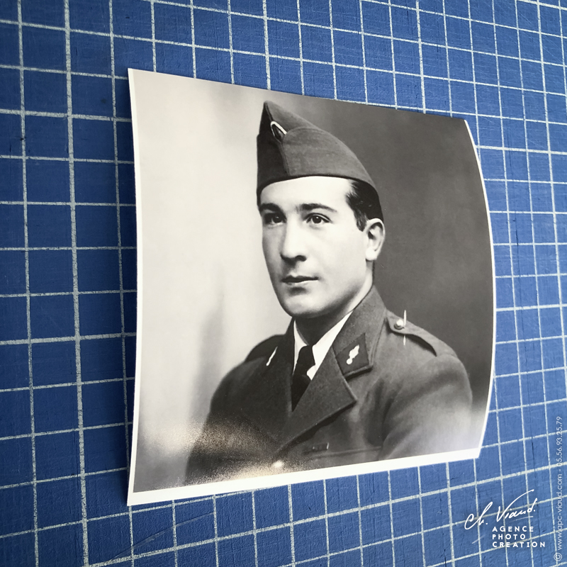 tirage de photo restauré pour cadre