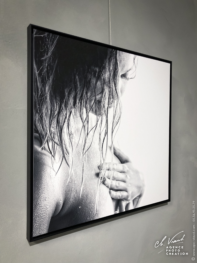 tableau de charme de la collection art gallery avec caisse américaine noire en aluminium