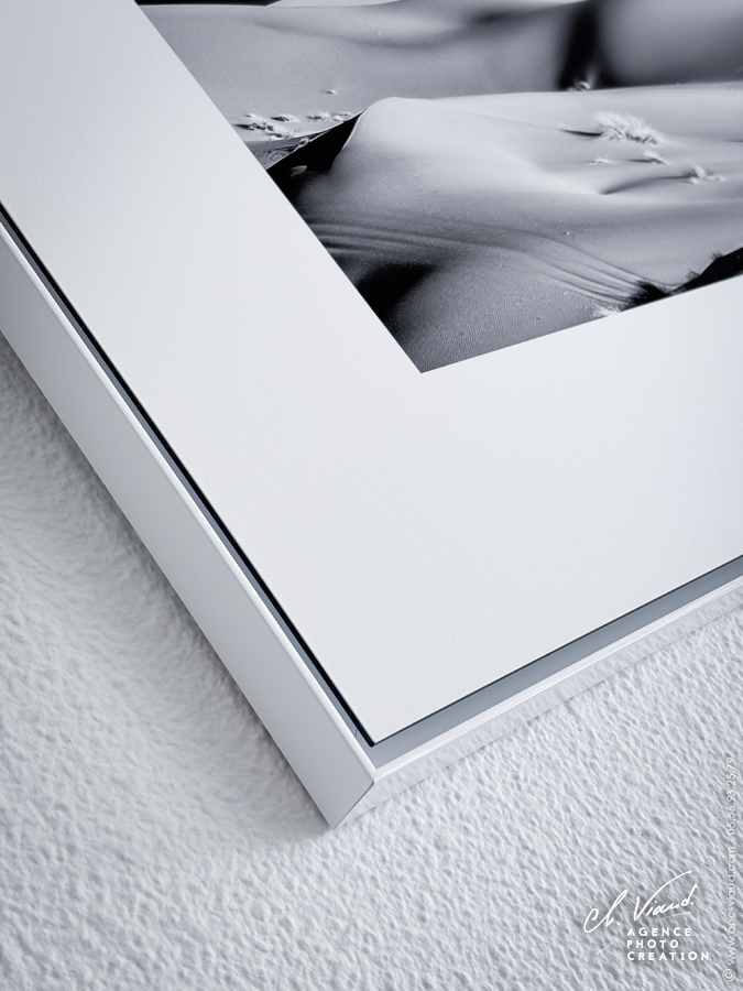 angle de la caisse américaine aluminium blanche